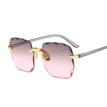 Load image into Gallery viewer, Classic Vintage Square Sunglasses Woman Gradient Mirror Frameless Sun Glasses Female Retro Fashion Rimless Oculos De Sol