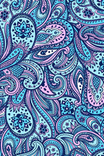 Load image into Gallery viewer, Sensation Ellie Blue Geometric Print Yoga Capri Leggings - Women