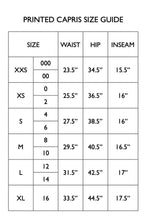 Load image into Gallery viewer, Sensation Ellie Blue Geometric Print Yoga Capri Leggings - Women