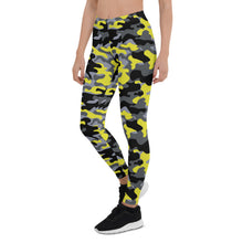 Load image into Gallery viewer, Yellow and Gray Camo Leggings for Women