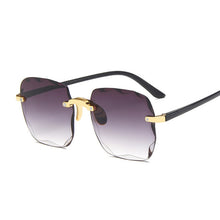 Load image into Gallery viewer, Classic Vintage Square Sunglasses Woman Gradient Mirror Frameless Sun Glasses Female Retro Fashion Rimless Oculos De Sol
