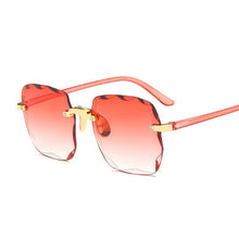 Load image into Gallery viewer, Classic Vintage Square Sunglasses Woman Gradient Mirror Frameless Sun Glasses Female Retro Fashion Rimless Oculos De Sol
