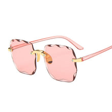 Load image into Gallery viewer, Classic Vintage Square Sunglasses Woman Gradient Mirror Frameless Sun Glasses Female Retro Fashion Rimless Oculos De Sol
