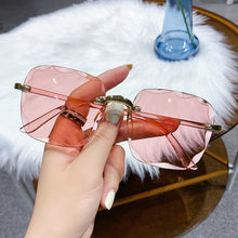 Load image into Gallery viewer, Classic Vintage Square Sunglasses Woman Gradient Mirror Frameless Sun Glasses Female Retro Fashion Rimless Oculos De Sol
