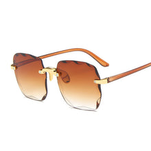 Load image into Gallery viewer, Classic Vintage Square Sunglasses Woman Gradient Mirror Frameless Sun Glasses Female Retro Fashion Rimless Oculos De Sol
