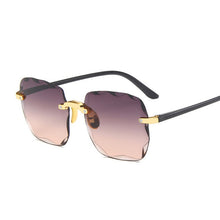 Load image into Gallery viewer, Classic Vintage Square Sunglasses Woman Gradient Mirror Frameless Sun Glasses Female Retro Fashion Rimless Oculos De Sol
