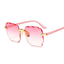 Load image into Gallery viewer, Classic Vintage Square Sunglasses Woman Gradient Mirror Frameless Sun Glasses Female Retro Fashion Rimless Oculos De Sol
