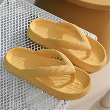 Load image into Gallery viewer, Rimocy Soft Sole Platform Flip Flops Women Clip Toe Eva Non-Slip Cloud Slippers Woman 2022 Summer Thick Bottom Bathroom Slides
